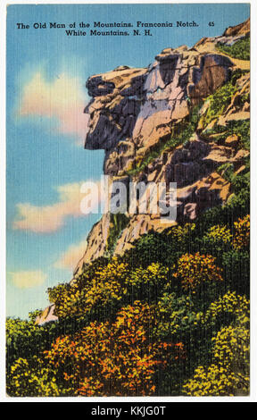 L'ancien homme des montagnes, Franconia Notch. White Mountains, N.H (62516) Banque D'Images