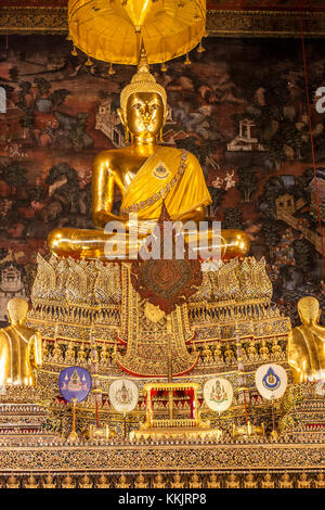Bangkok, Thaïlande. Le Phra Ubosot (Coordination Hall) du complexe du temple Wat Pho. Banque D'Images