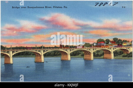 Pont sur la rivière Susquehanna, Pittston, Pa (78867) Banque D'Images