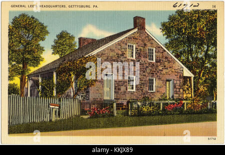 Le quartier général du général Robert E. Lee pendant la bataille de Gettysburg en 1863 reste un site historique important. Le bâtiment sert de poste de commandement du chef confédéré pendant la bataille charnière de la guerre de Sécession. Banque D'Images