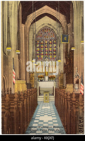 Intérieur, Washington Memorial Chapel, Valley Forge, Pa (82710) Banque D'Images