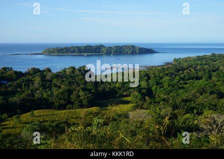 View sur isla gobernadora, Panama du villarge santa catalina Banque D'Images