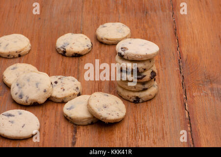 Biscuits aux raisins secs sur des anciennes cartes Banque D'Images