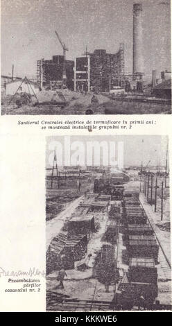 Cette image illustre la construction de l'unité 2, qui comprend des chaudières et des turbines. L’unité fait partie d’un projet d’infrastructure industrielle plus vaste, axé sur la production d’énergie et l’ingénierie mécanique en Roumanie. Banque D'Images