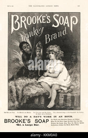 1890 Magazine UK's Soap Brooke Annonce Banque D'Images