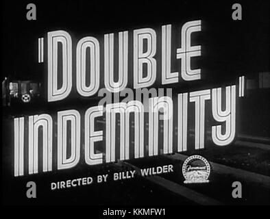 Double indemnité capture d'écran 10 Banque D'Images