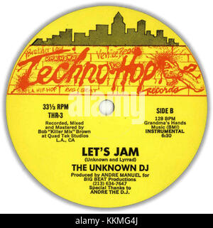 'Let's Jam (Side B)' est un morceau de musique de The Unknown DJ, connu pour son style distinct dans le genre de la musique électronique. Ce morceau présente les rythmes et paysages sonores caractéristiques du DJ. Banque D'Images