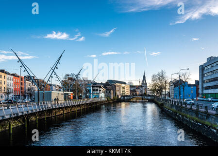 Riverside de Cork. Banque D'Images