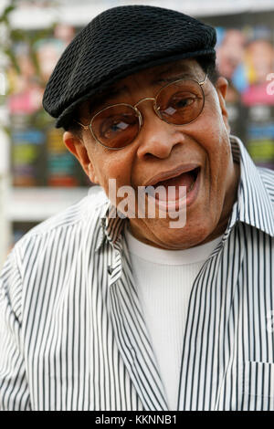 Portrait d'Al Jarreau à l'Antibes-Juan-les-Pins Jazz Festival, le 2015/07/17 Banque D'Images