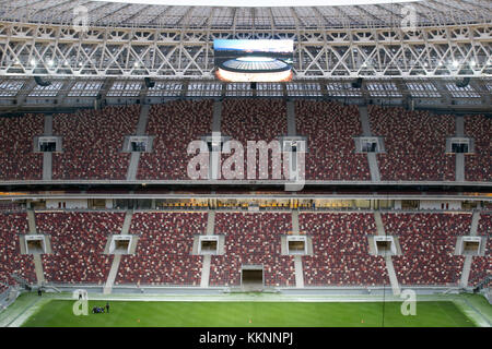 Une vue générale du stade Luzhniki de Moscou, en Russie. ASSOCIATION DE PRESSE Photo. Photo date : vendredi 1 décembre 2017. Le stade sera l'hôte du match d'ouverture et de la finale de la Coupe du Monde 2018. Crédit photo doit se lire : Nick Potts/PA Wire Banque D'Images