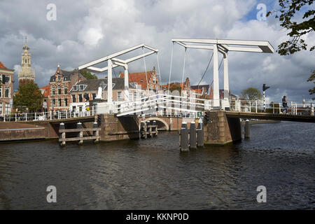 Gravestenenbrug à Haarlem, Hollande du Nord, Pays-Bas Banque D'Images