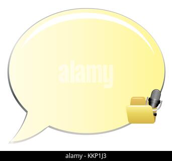 Clip art bulles jaunes Banque D'Images