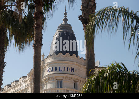 Hôtel Intercontinental Carlton à Cannes, France Banque D'Images