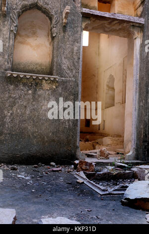 Le Taragarh Fort, Bundi,Rajasthan, Inde. Ce fort Rajput est tomber en ruine. Banque D'Images