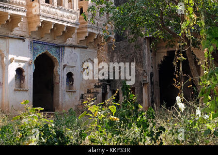 Le Taragarh Fort, Bundi,Rajasthan, Inde. Ce fort Rajput est tomber en ruine. Banque D'Images