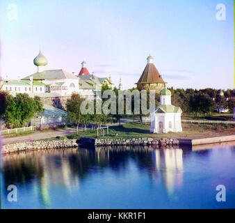 Cette image est extraite de la collection du photographe et chimiste russe Sergey Prokudin-Gorsky, célèbre pour sa photographie couleur pionnière de l'Empire russe au début du XXe siècle. Il capture les paysages historiques, l'architecture et les gens dans des couleurs vibrantes. Banque D'Images