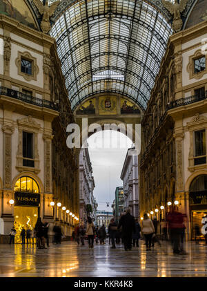 Galerie Vittorio Emanuele II à Milan Banque D'Images