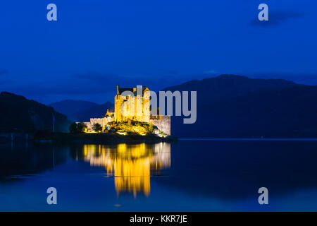 Le château d'Eilean Donan, loch duich, Ecosse, Royaume-Uni Banque D'Images