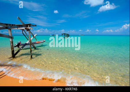 Le Cambodge, Sihanoukville, l'île de Koh rong samloem, sunset beach Banque D'Images