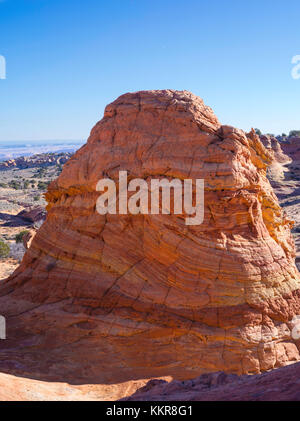 Photo de la belle et la géologie des formations rocheuses sauvages à south coyote buttes, Vermilion Cliffs National Monument, Arizona, USA. Banque D'Images