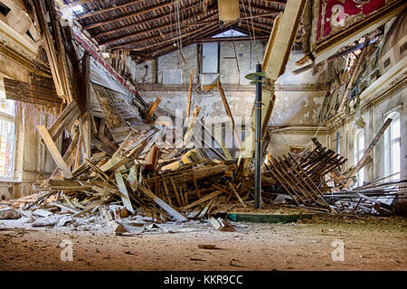 Un hôtel abandonné dans les montagnes du Harz, Allemagne Banque D'Images