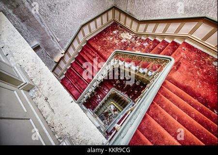 Un hôtel abandonné dans les montagnes du Harz, Allemagne Banque D'Images