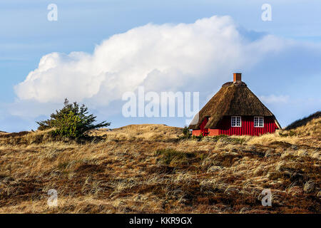 Maison danoise classique près du village de Norre Nebel Banque D'Images