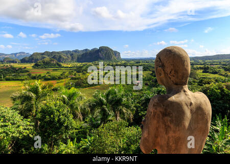 Paysage dans la valle de Vinales Banque D'Images