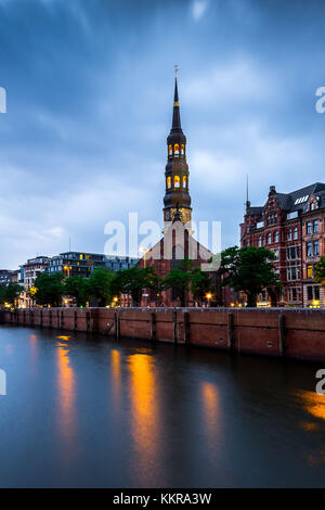 L'église Sainte Catherine à Hambourg Banque D'Images