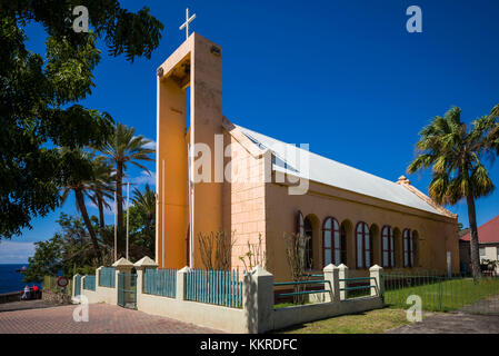 Pays-bas, Saint Eustache, Oranjestad, église du village Banque D'Images