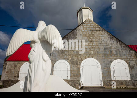 Saint Kitts et Nevis, Nevis, Lehinch Lodge, saint Thomas l'Église anglicane, protections extérieures Banque D'Images