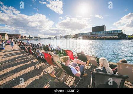 Copenhague, Hovedstaden, Danemark. Copenhague Street Food à Paper Island. Banque D'Images