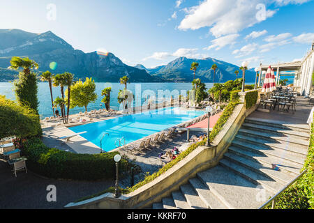 Bellagio, lac de Côme, district de Côme, Lombardie, Italie. Banque D'Images