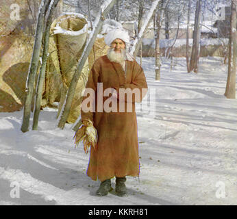 Cette photographie fait partie de la collection Prokudin-Gorskii, une importante série de photographies couleur prises en Russie au début du XXe siècle. Il capture une scène historique ou un sujet de cette époque. Banque D'Images