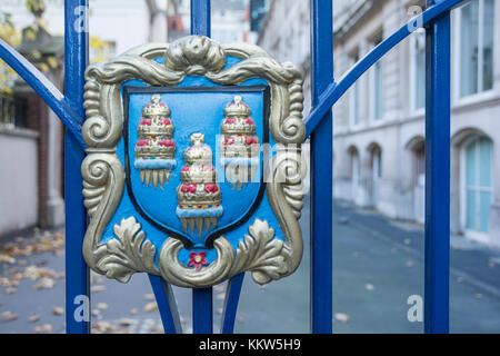 Armoiries de la Worshipful Company of tabliers Banque D'Images