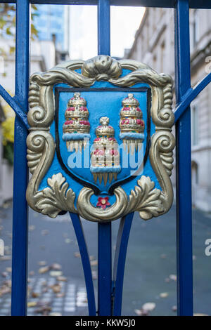 Armoiries de la Worshipful Company of tabliers Banque D'Images