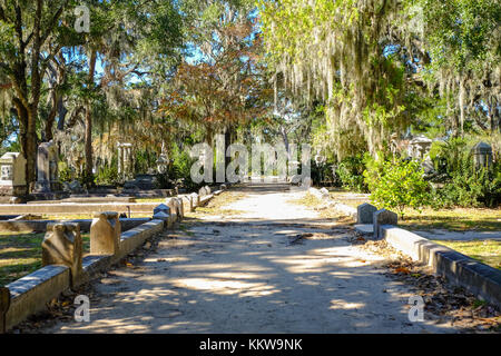 Cimetière Bonaventure à Savannah, Géorgie. Banque D'Images