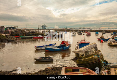 Trou de Rhône-Alpes le port à Redcar,Angleterre,UK Banque D'Images