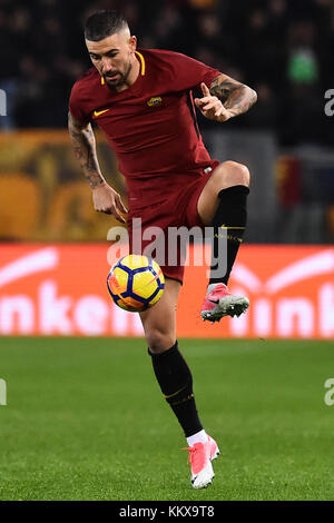 Rome, Italie. 09Th dec 2017. Rome 01-12-2017 serie a football ligue du stade olympique dans le spal roms photo aleksandar kolarov fotografo01 : crédit photo agency indépendante/Alamy live news Banque D'Images