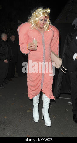 Assister à des célébrités Jonathan Ross' Halloween Party 2017 Avec : Alan Carr Où : Manchester, Royaume-Uni Quand : 01 novembre 2017 Source : WENN.com Banque D'Images