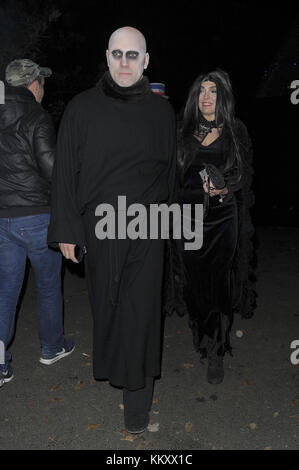 Célébrités assistent à Jonathan Ross' Halloween Party 2017 featuring : John Bishop, Melanie Bishop où : Manchester, Royaume-Uni quand : 01 Nov 2017 crédit : WENN.com Banque D'Images