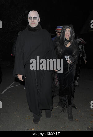 Célébrités assistent à Jonathan Ross' Halloween Party 2017 featuring : John Bishop, Melanie Bishop où : Manchester, Royaume-Uni quand : 01 Nov 2017 crédit : WENN.com Banque D'Images