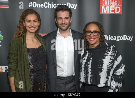 3e NBC One Chicago Party annuel avec des membres de Chicago Fire, Chicago Med et Chicago P. D - Arrivals featuring : Rachel DiPillo, Colin Donnell, S. Epatha Merkerson où : Chicago, Illinois, États-Unis quand : 30 Oct 2017 crédit : WENN Banque D'Images