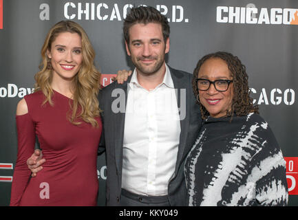 3e NBC One Chicago Party annuel avec des membres de Chicago Fire, Chicago Med et Chicago P. D - arrivées avec : Norma Kuhling, Colin Donnell, S. Epatha Merkerson où : Chicago, Illinois, États-Unis quand : 30 Oct 2017 crédit : WENN Banque D'Images
