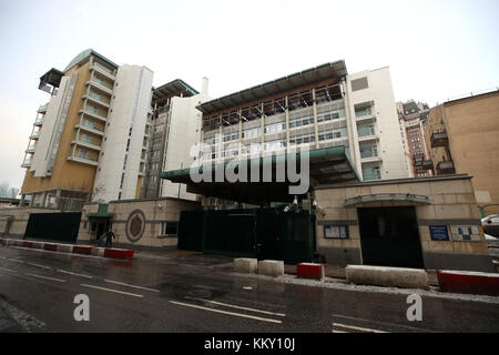 Une vue générale de l'ambassade britannique à Moscou. Banque D'Images