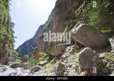 Crète - Grèce - Les roches d'Samaria-Gorge, Europe Banque D'Images