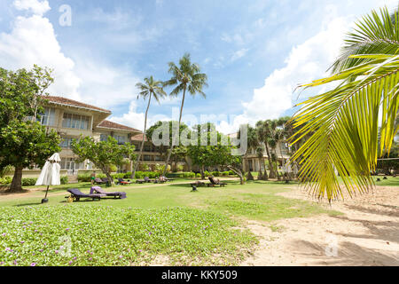 Détente à ahungalla, Sri Lanka, Asie Banque D'Images