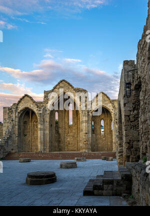 L'église de la Panagia (vierge) de la ville dans la vieille ville de Rhodes, Grèce Banque D'Images