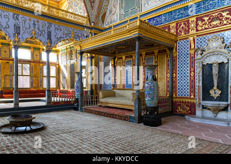 Prix dans le harem du palais de Topkapi, à Istanbul, Turquie. Banque D'Images