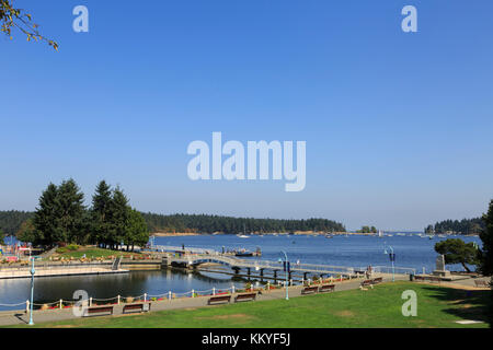 En été, le port de Nanaimo Nanaimo, île de Vancouver, Colombie-Britannique, Canada Banque D'Images